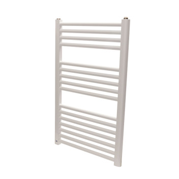 Heated Towel Radiator white Straight 800mm x 500mm  C/W 300W