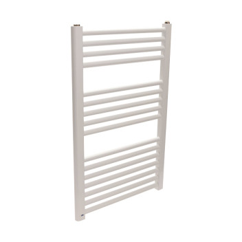 Heated Towel Radiator white Straight 800mm x 500mm  C/W 300W