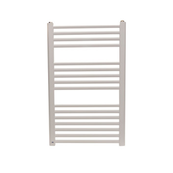 Heated Towel Radiator white Straight 800mm x 500mm  C/W 300W